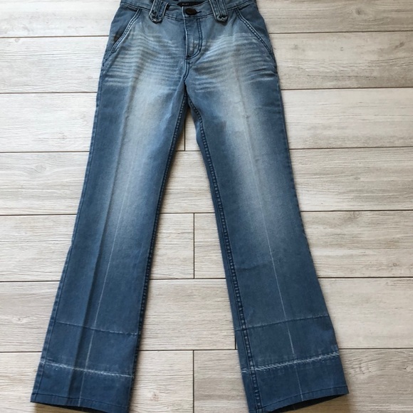Marc Jacobs Distressed mid wash jeans zip fly wide - Picture 1 of 8